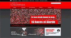 Desktop Screenshot of hondarribikoalardea.com