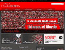 Tablet Screenshot of hondarribikoalardea.com